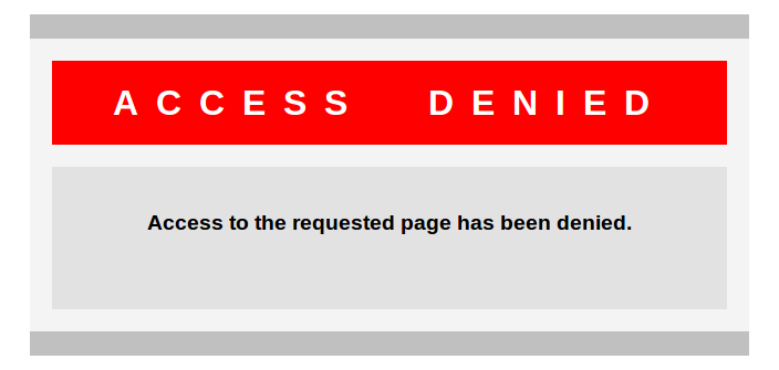 Access Denied